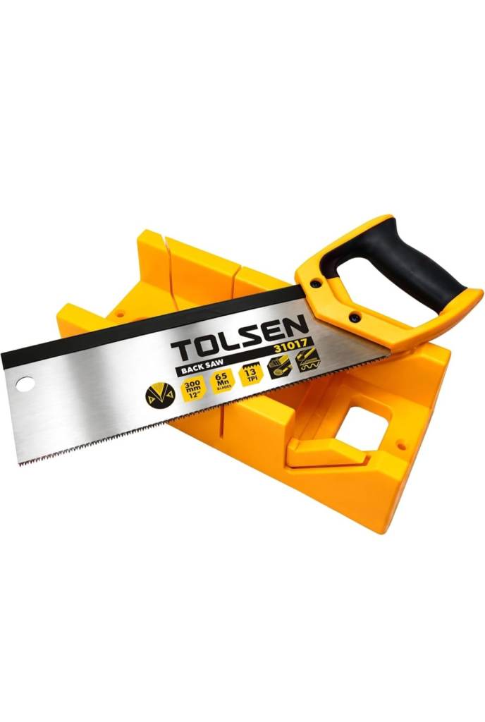 TOLSEN 31017 Back Saw with Mitre Box – New
