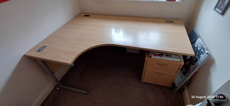 Large corner office desk