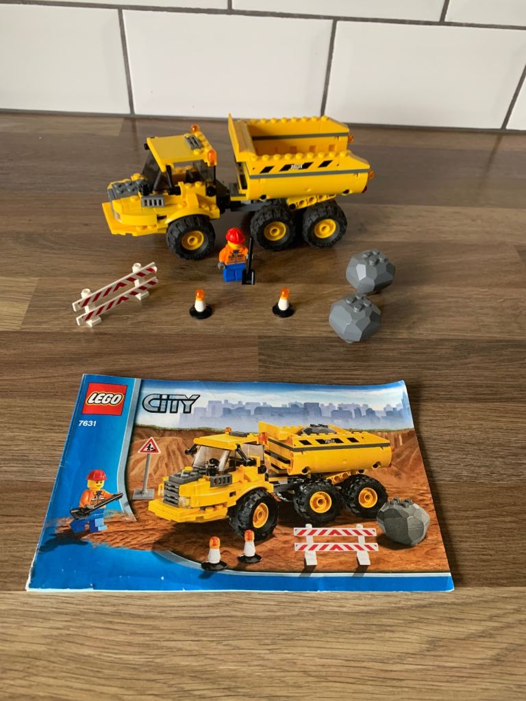 Lego city 7631 dump truck construction set with instructions 