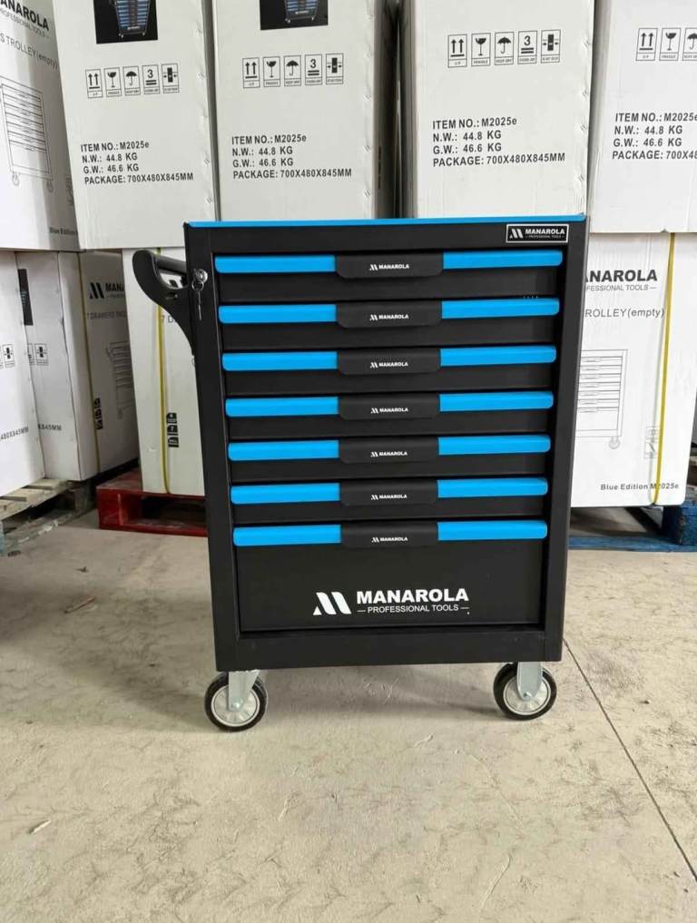 7 drawer tool chest / tool trolley cabinet on wheels