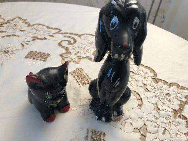 Best buddies Ceramic cat and Dog Ornaments