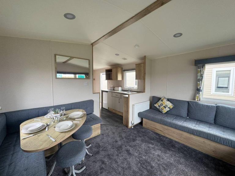 2 bedroom sited static caravan for sale in North Wales - fees included 