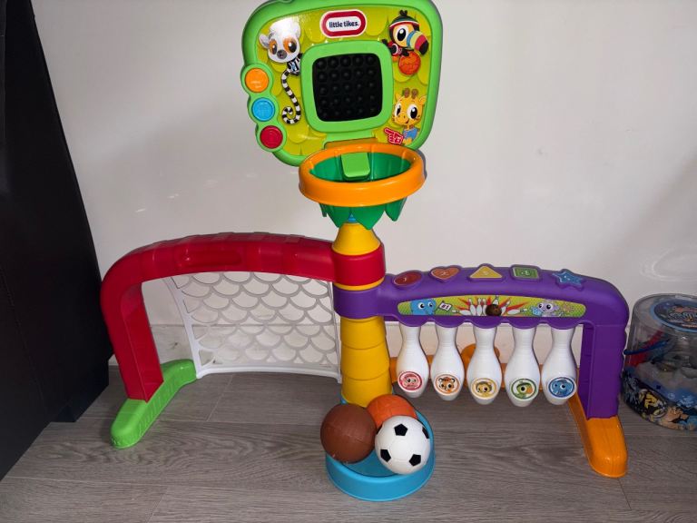 Toddler football, basket ball and bowling set