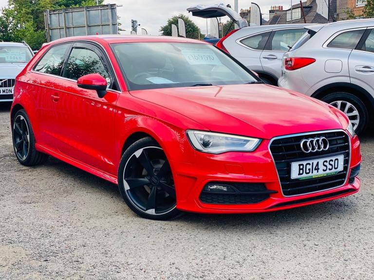 2014 Audi A3 1.4 Tfsi S Line ULEZ FREE 1 YEAR MOT Hatchback Petrol Manual