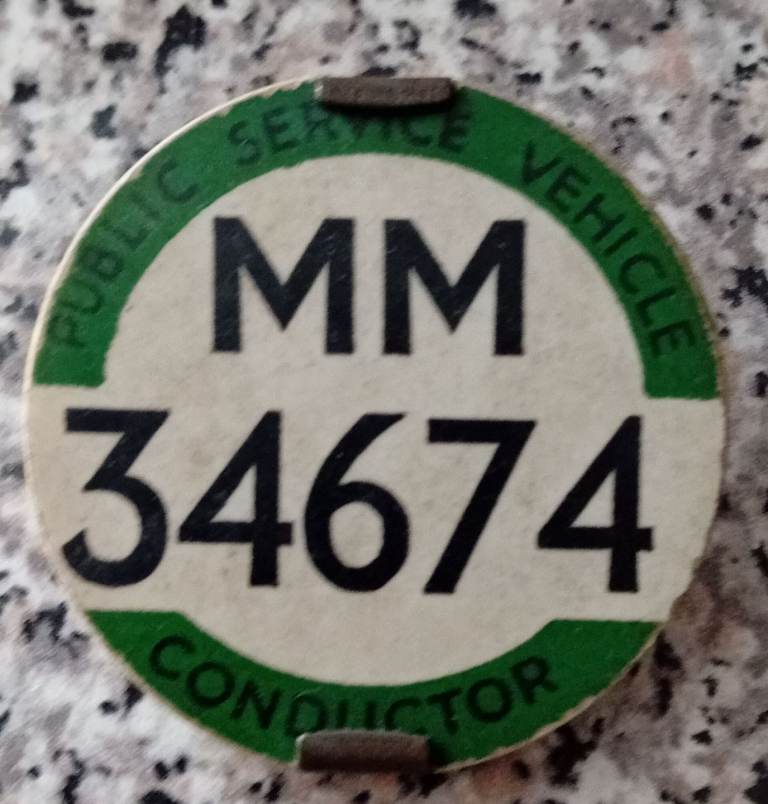 Old conductor badge 