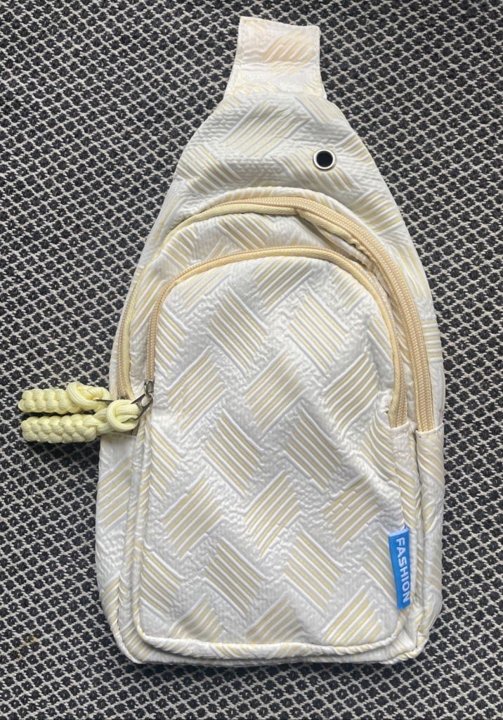 Crossbody Bag Small Fashion Two Zip One Strap Adjustable Shoulder Bag