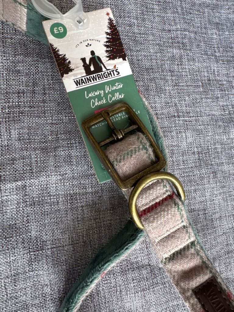 Wainwright's Luxury Winter Check Dog Collar