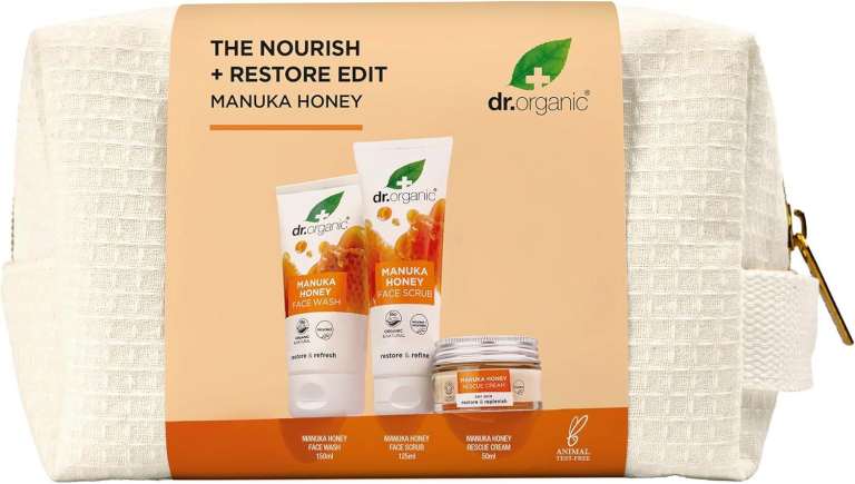 new in packaging - Dr Organic - Manuka Honey The Nourish & Restore Edit