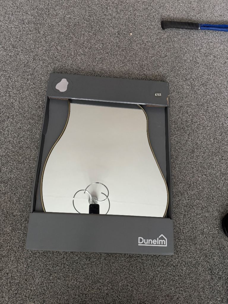Dunelm Pond Wall Mirror – gold Brand New in Box