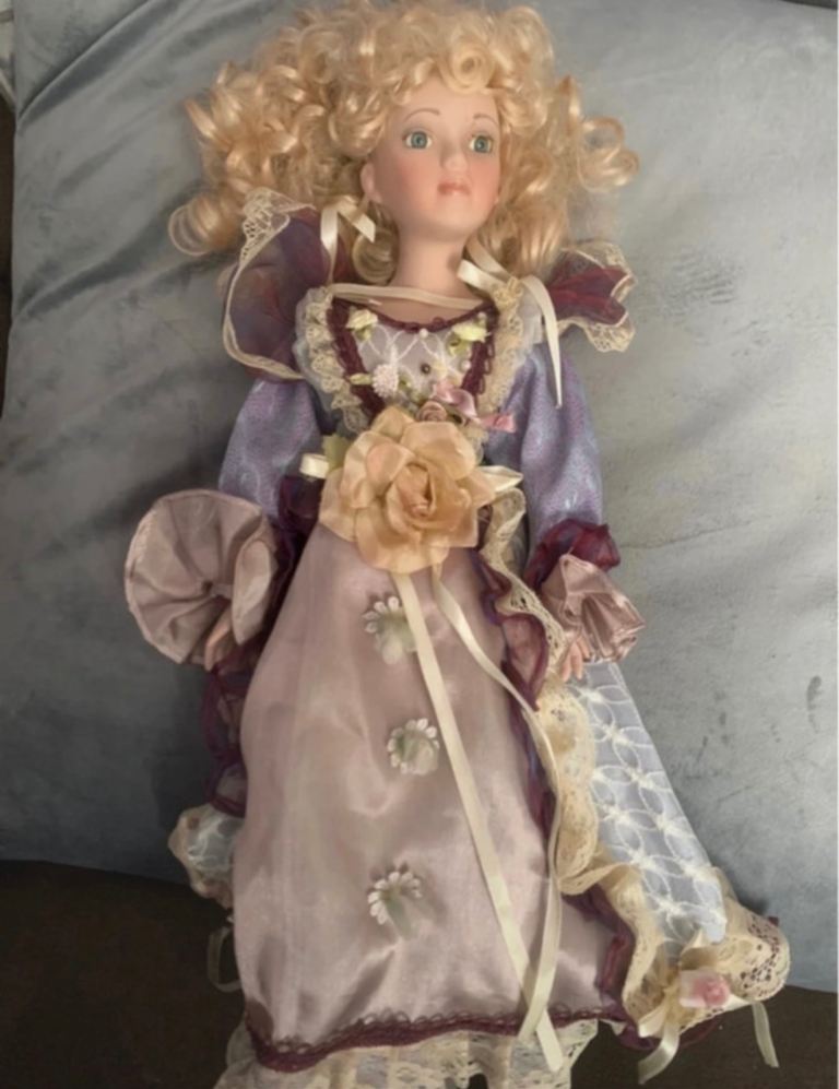 Beautiful old porcelain doll 