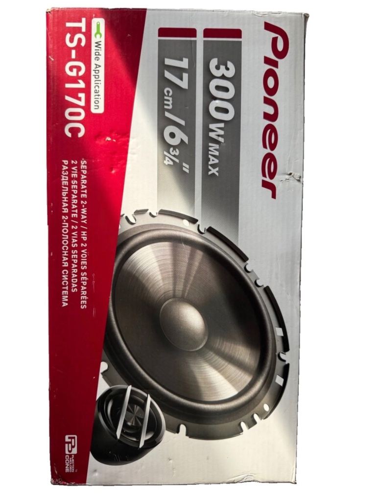 Pioneer TS-G170C 17cm 300W Max 2-Way Separate Car Speakers