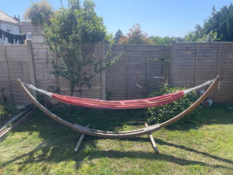 Garden Hammock & Wooden Stand