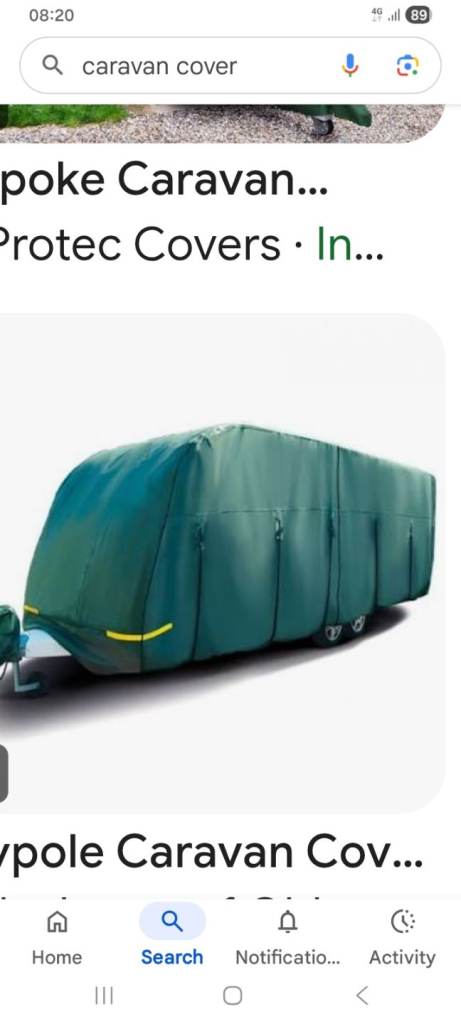 Breathable caravan cover