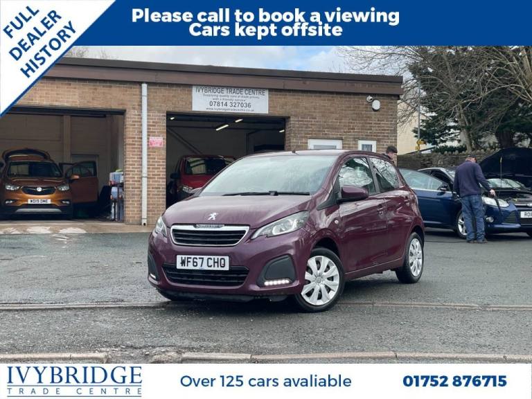 2017 67 PEUGEOT 108 1.0 ACTIVE HATCHBACK 5DR PETROL 2 TRONIC EURO 6 (68 PS)
