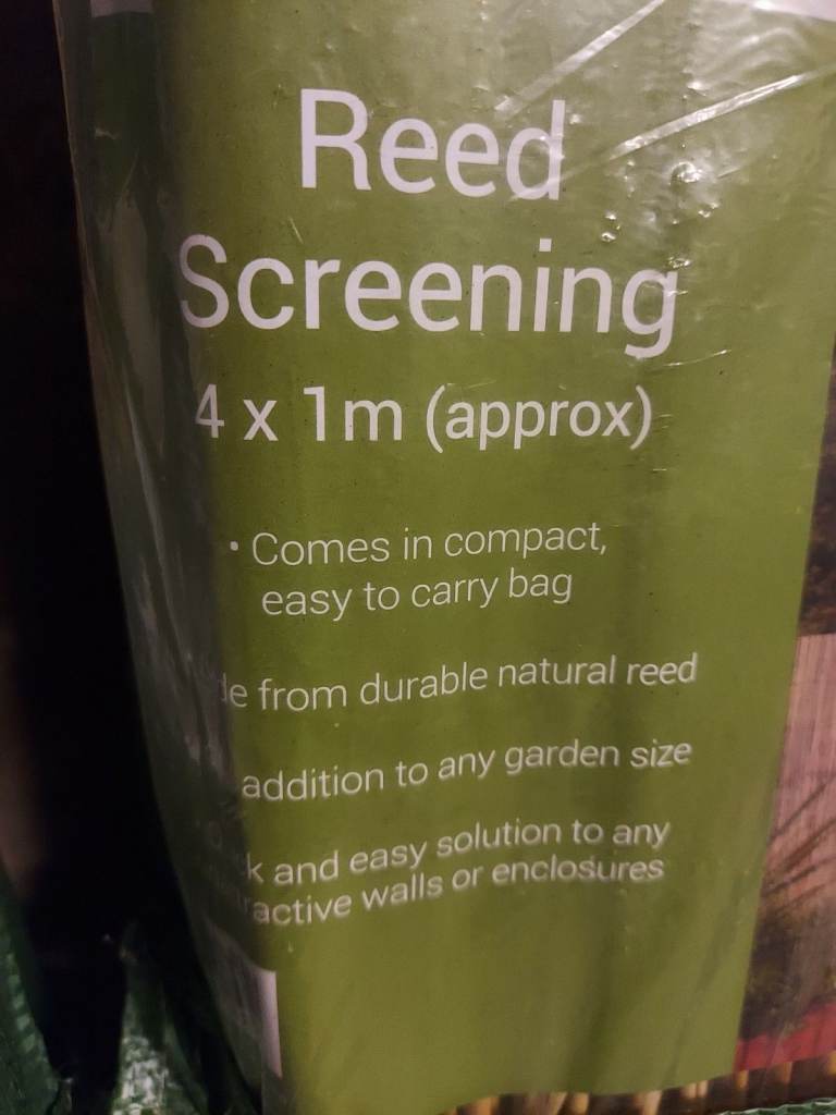 Reed Screening 3x New Rolls 100 x 400cm (1m x 4m) Garden Fence Privacy New 🟢