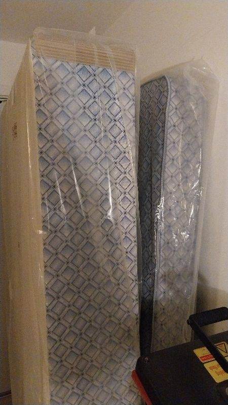 Single Bed Base And Mattress 