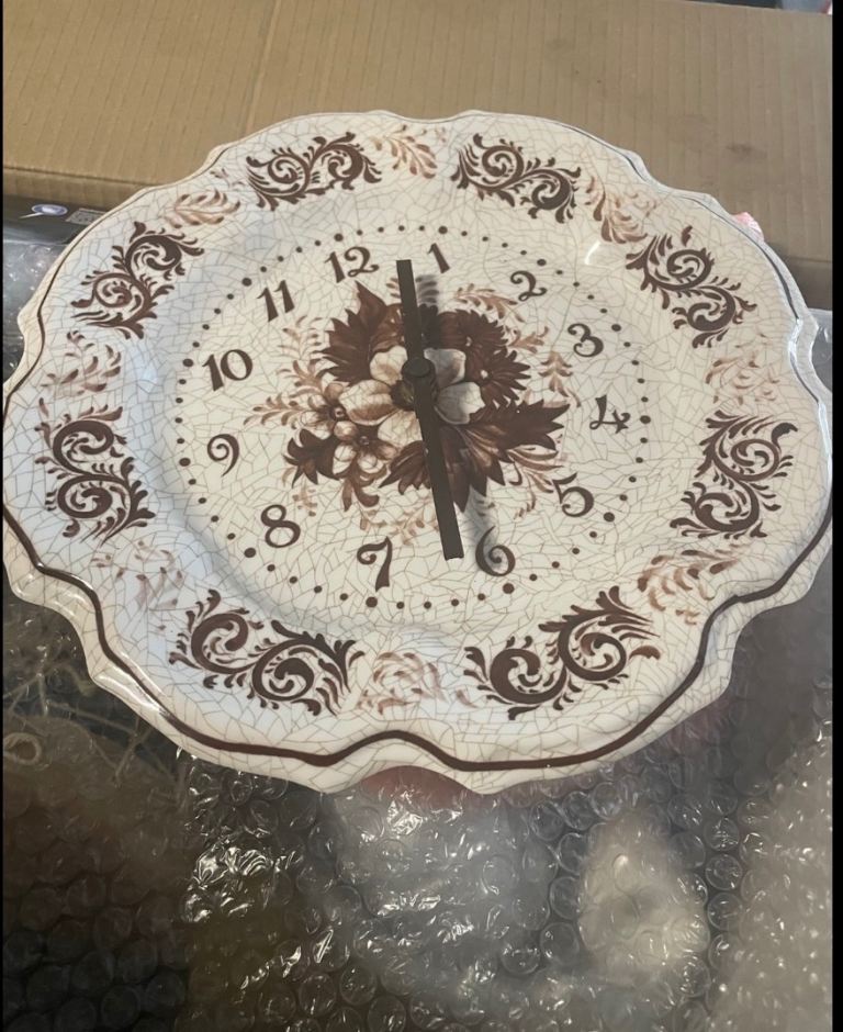 Retro mid century fully working good condition for age kitchen Hanson clock 