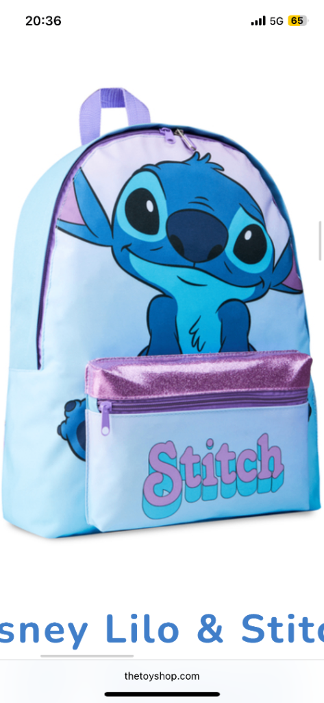 Stitch backpack 