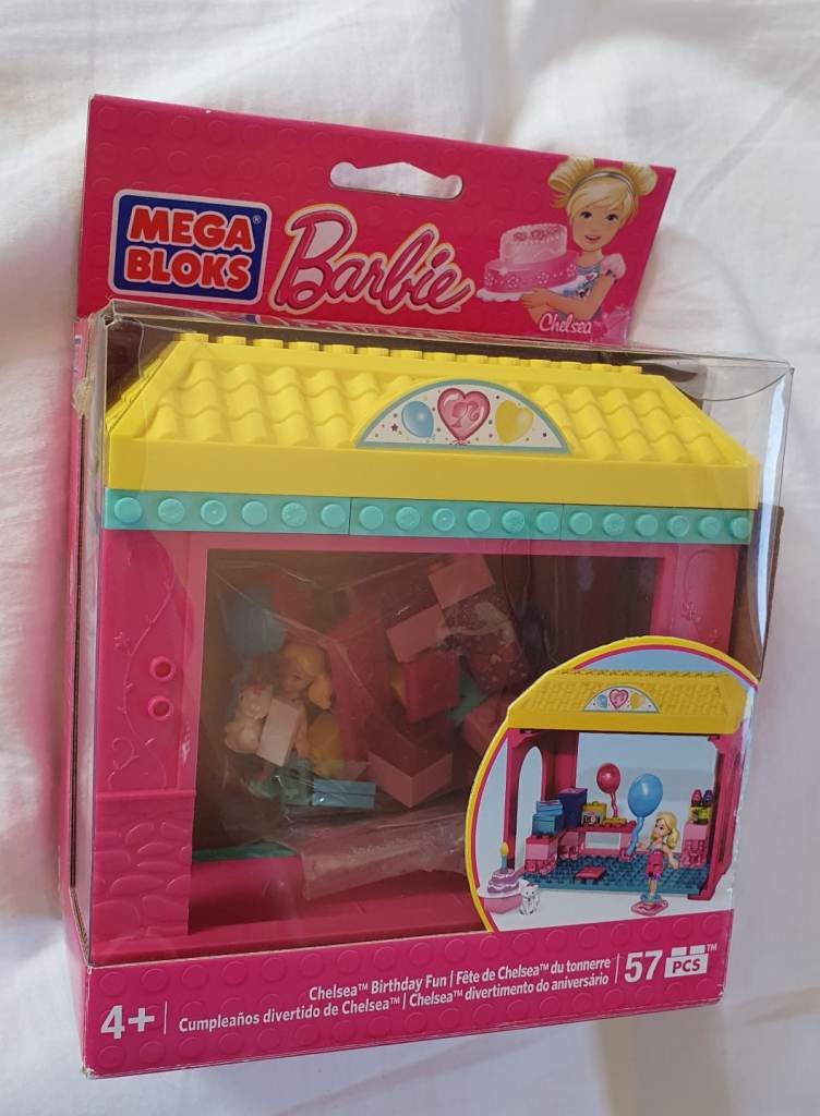 Mega Bloks Barbie Build 'n Play Chelsea Birthday Fun 80162