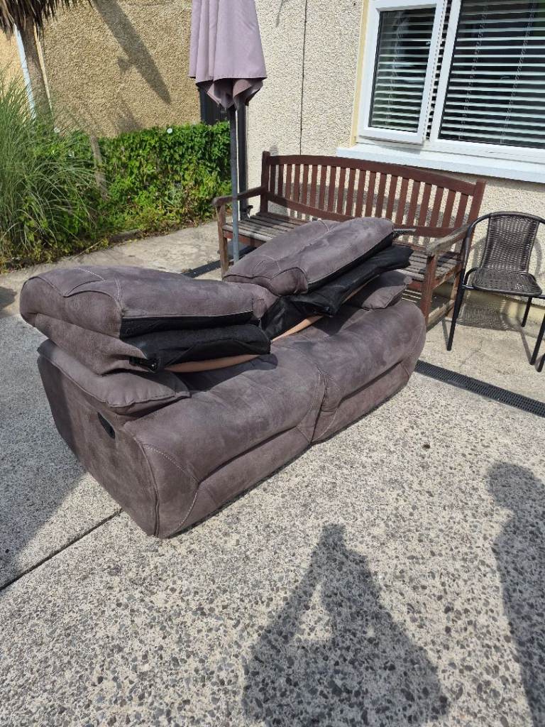 Used Grey Recliner Sofa