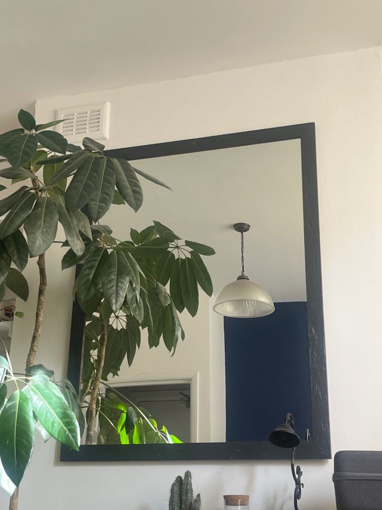 Large Mirror - grey border 