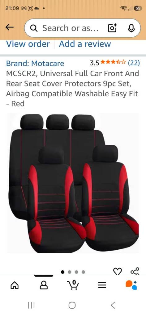 Universal car seat covers