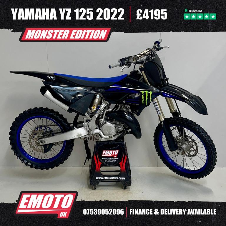 YAMAHA YZ 125 2022 Motocross Bike 125cc Monster Ed @EmotoUK - Finance Available