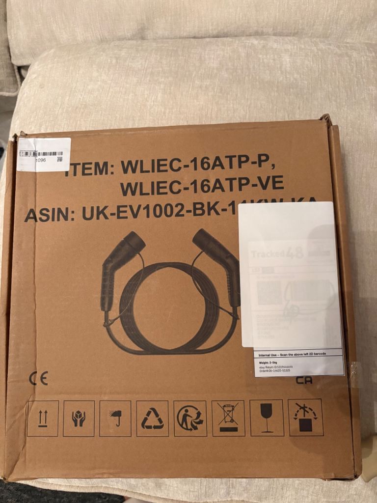 Type 2 EV Charging Cable with Carry Case – Brand New ⚡
