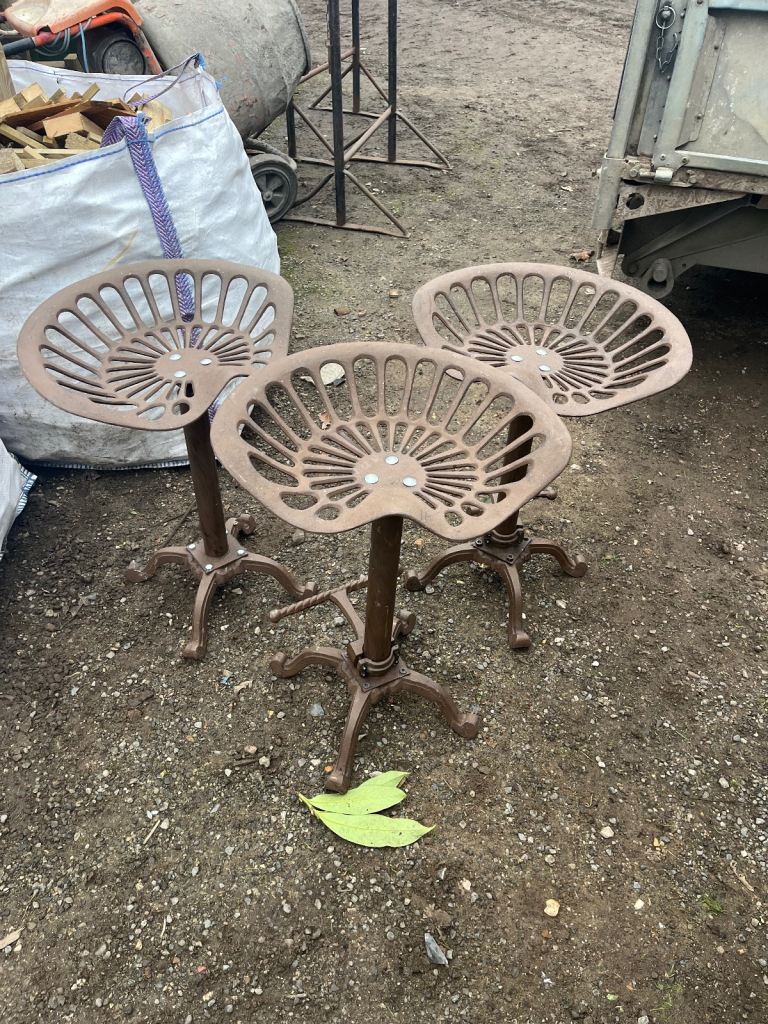 Vintage Tractor Seat Stools