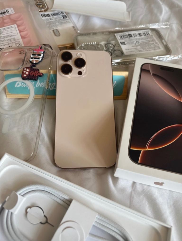 Almost New IPhone 16 Pro Max + Original Receipt and Original Apple MagSafe Case (All Spotless 10/10)
