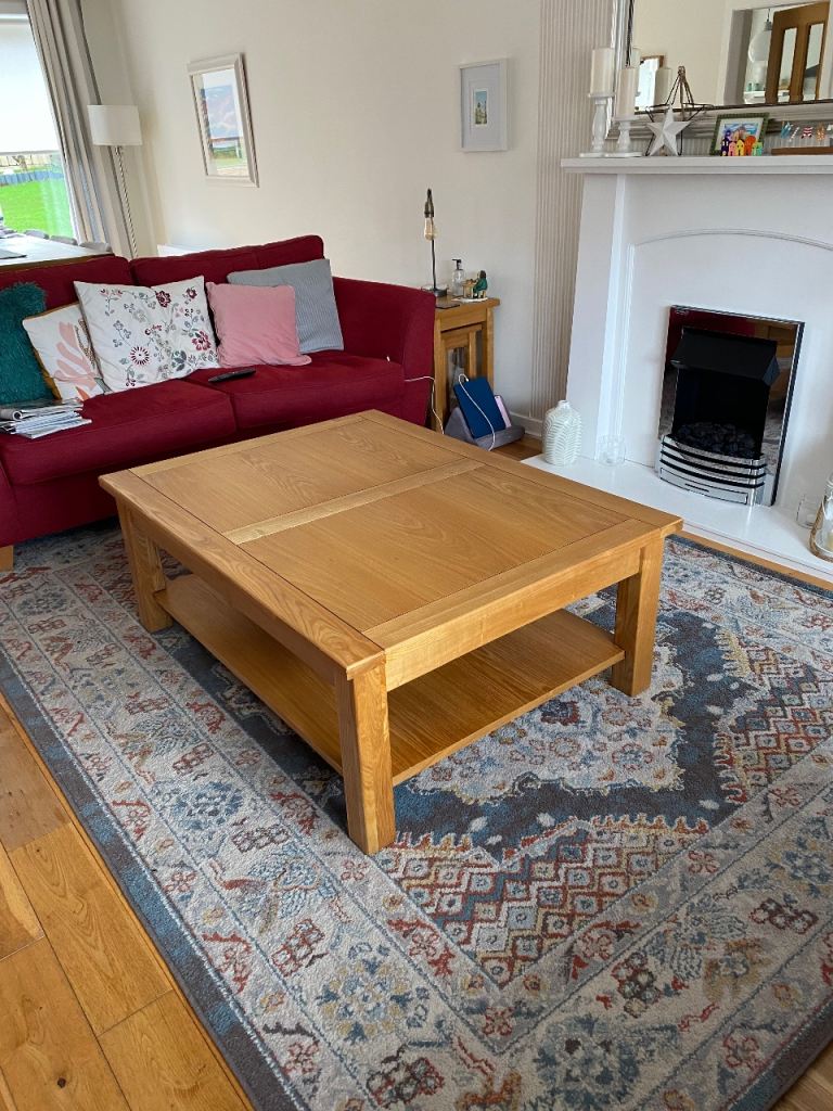 Solid Oak Coffee Table - Good Condition