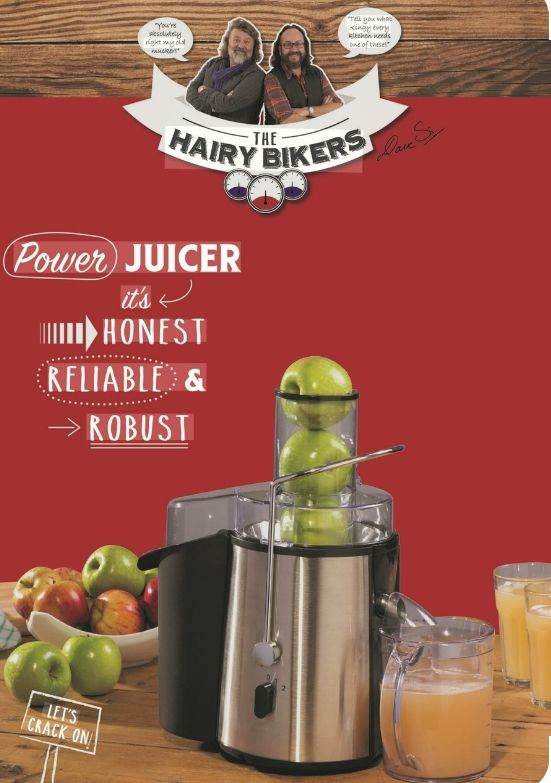 HOUSE CLEARANCE! Hairy Bikers 2L whole Fruit Juicer
