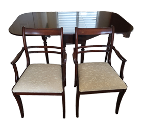 Wooden Dining Table with 2 Chairs – Good Condition