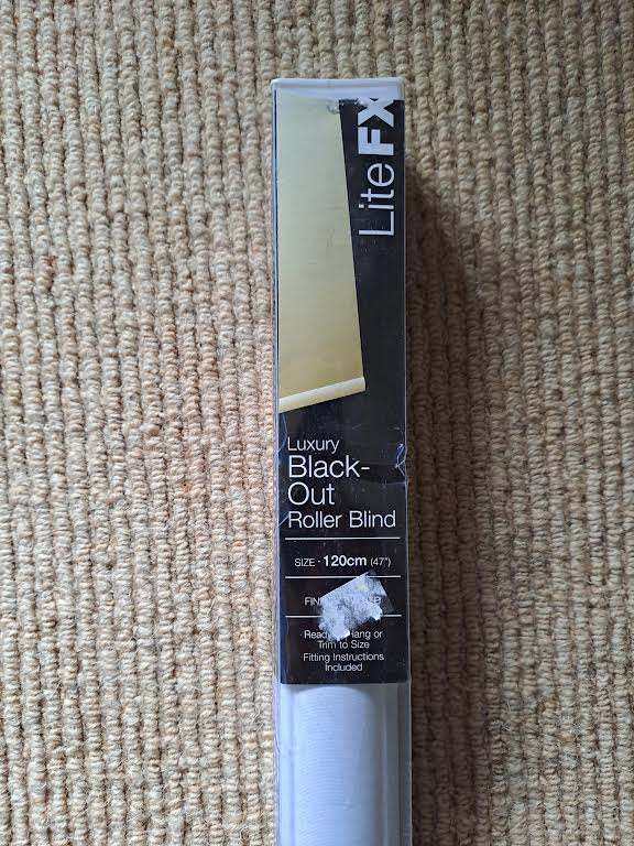 NEW Lite FX Luxury Black-Out Roller Blind – 120cm