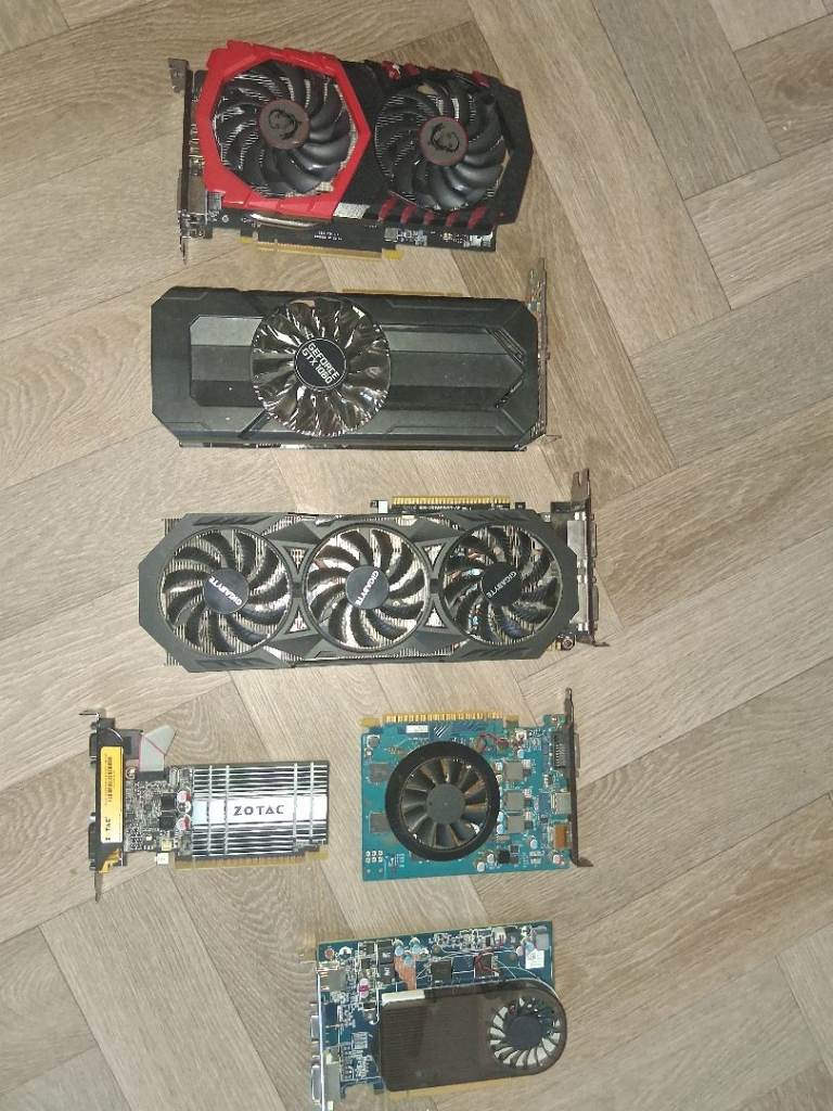 Graphics cards joblot, all spares or repair