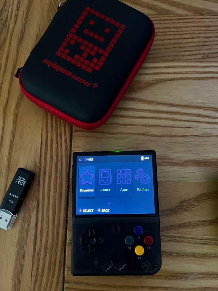 Miyoo Mini+ Handheld Retro Gaming Console with Case