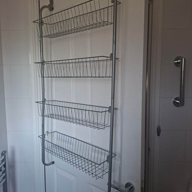 Overdoor storage shelving 