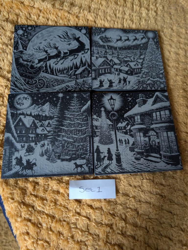 image for Christmas slate coasters