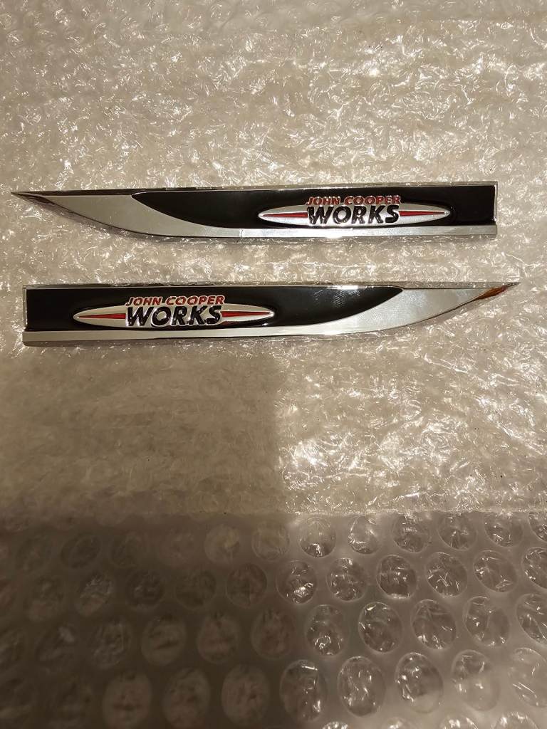 Mini JCW 2X SIDE BADGE - RARE 