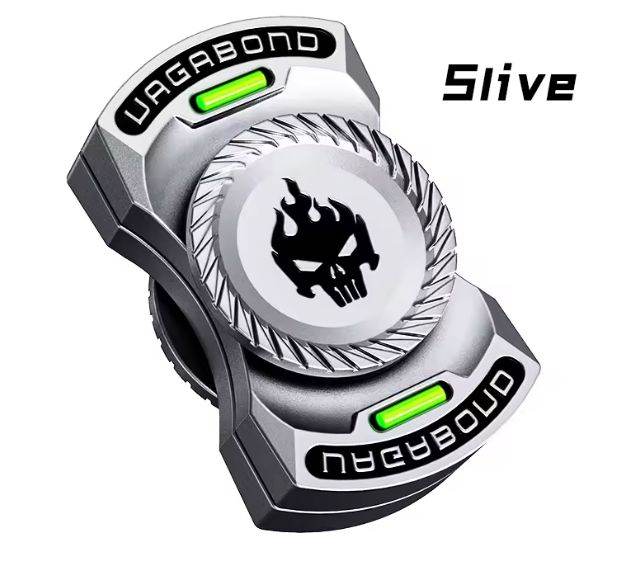 Fun 3-in-1 Play EDC Fidget Toy Skull Ghost Fidget Spinner Alloy Metal Slider ADHD Tools