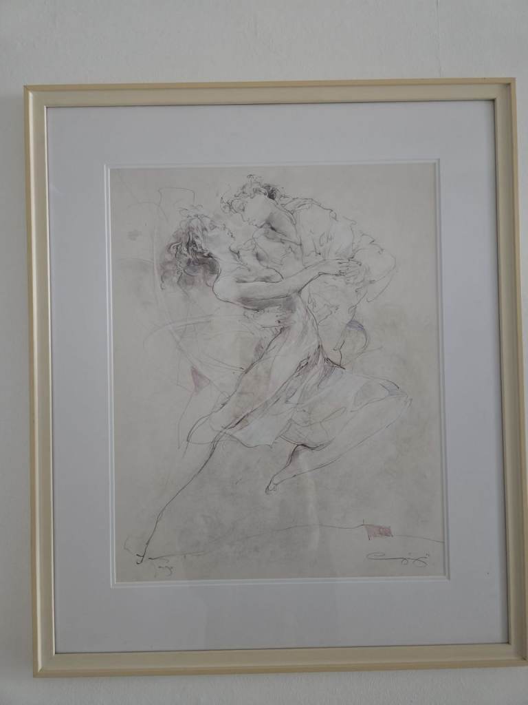 Original Jürgen Görg Oil & Pastel "Tango" (2007) – Framed & Artist Verified