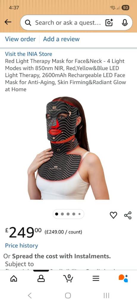 INIA Light Therapy Mask