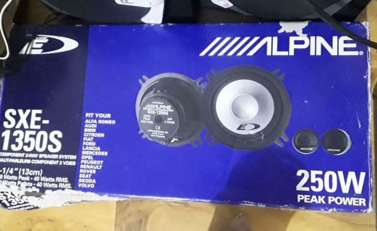 Alpine SXE-1350S Speakers 