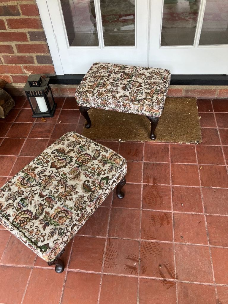 Free! Two matching footstools