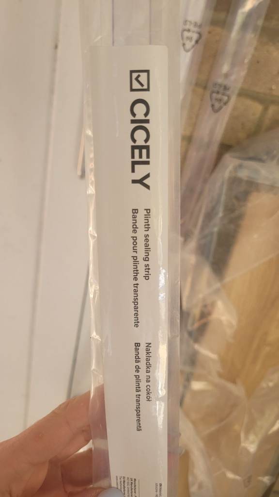 New CICELY Transparent Plinth Sealing Strip