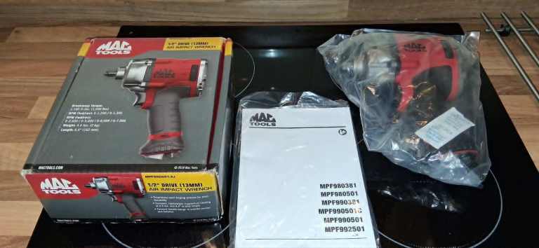 Brand New MAC Tools MPF980501-XJ 1/2” Air Impact Gun Wrench 13mm Heavy Duty Power Tool Mechanic 
