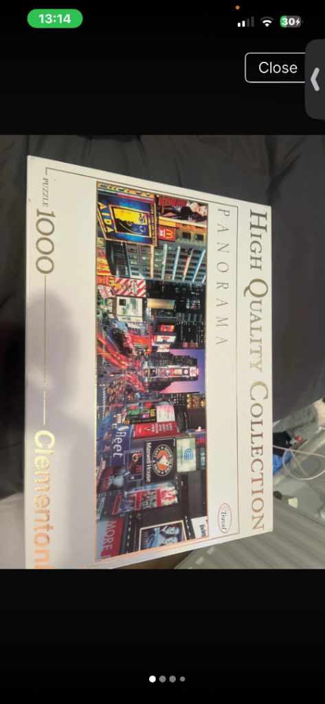 Clementoni Panorama 1000 Piece Jigsaw Puzzle – Good Condition