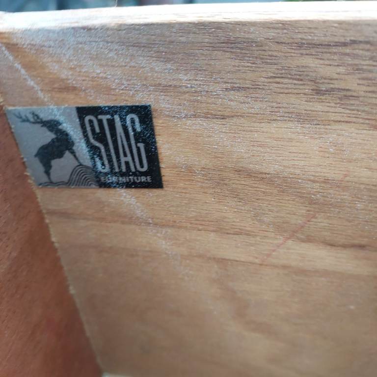 Quality Stag Tallboy Chest Of Drawers In Beautiful Condition Throughout 