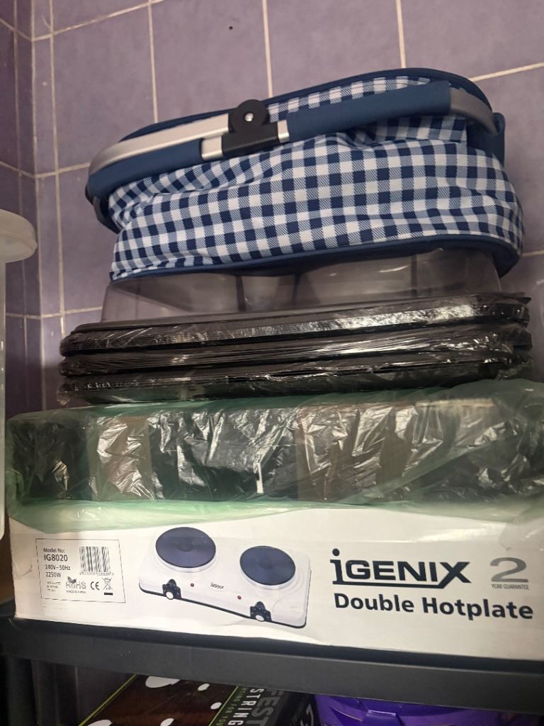 NEW iGENIX 2 Double Hotplate – White, Unused