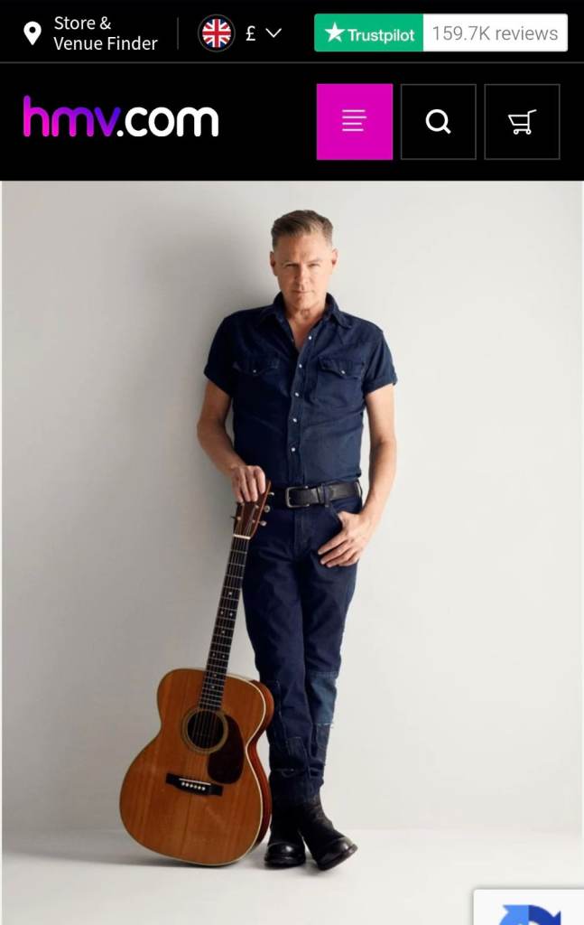 Bryan Adams Tickets x2 UEA 16th Oct 